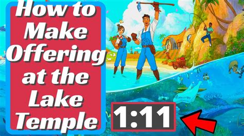 How to Make Offering at the Lake Temple in Coral Island - YouTube