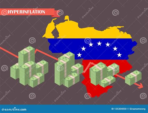 Hyperinflation in Venezuela Concept Stock Vector - Illustration of ...