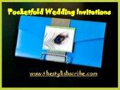 Pocketfold wedding invitations