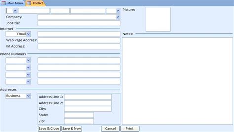 Custom Customer Contact Database Template | CRM