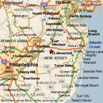 Cream Ridge, New Jersey Area Map & More