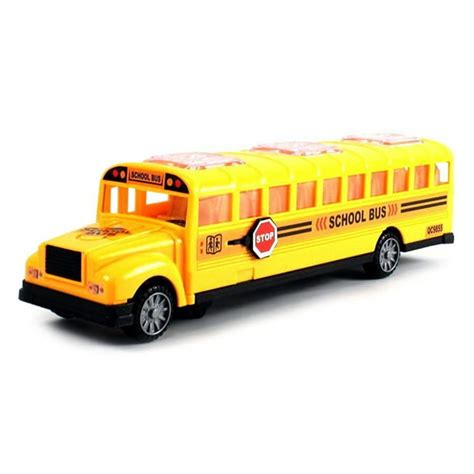 VT Deluxe Children's School Bus Battery Operated Bump & Go Toy Bus w ...