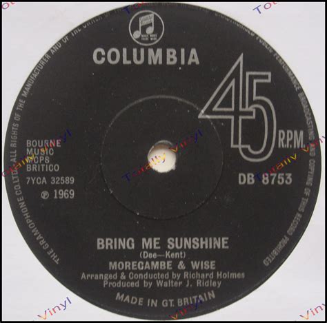 Totally Vinyl Records || Morecambe and Wise - Bring me sunshine / Just ...