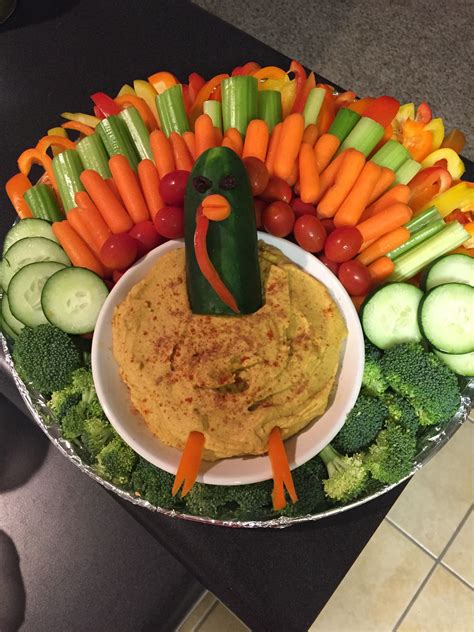 Gobble gobble veggie platter I made for Thanksgiving potluck at work ...