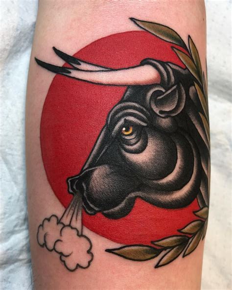 ⚫️🐻🥃 on Instagram: “Bull for Ryan. Made @tildeathdenver. - - - - #atl #atlanta #atlantatattoo ...