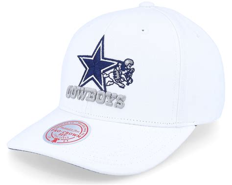 Dallas Cowboys All In Pro White Adjustable - Mitchell & Ness cap ...