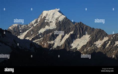 Glacier on Mount Cook Stock Photo - Alamy