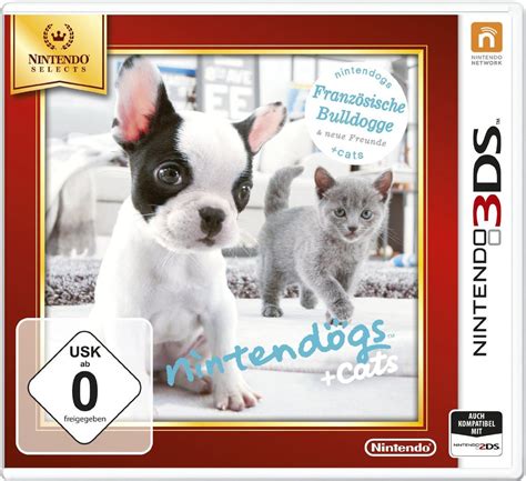 Nintendogs Bulldog + New Friends + Cats Selects - Nintendo 3DS