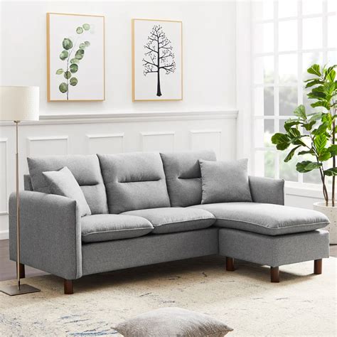 small gray sectional sofa | Interior Design Ideas