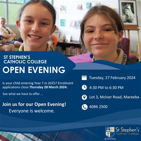 Important Dates and Events 2024 | St Stephen's Catholic College, Mareeba