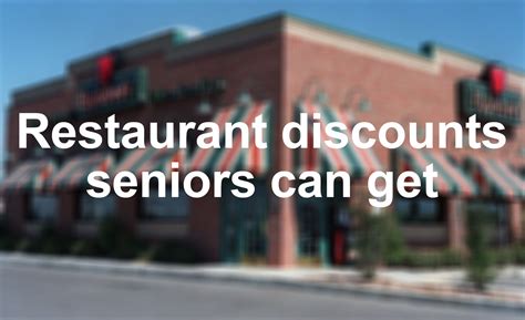 Restaurants' senior discounts