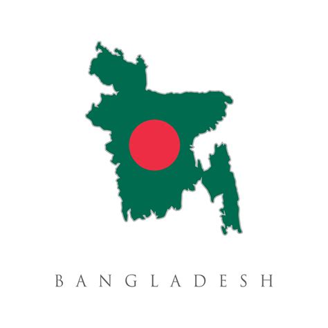 Bangladesh country flag inside map contour design icon logo. Bangladesh ...