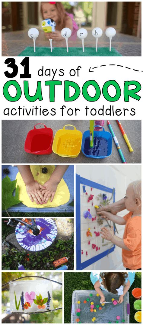 31 Days of Outdoor Activities for Toddlers - I Can Teach My Child!