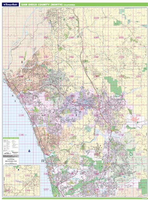 North County San Diego Map - Zip Code Map