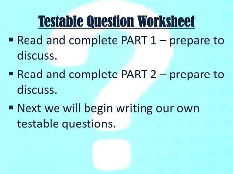 PPT - Testable Questions PowerPoint Presentation, free download - ID:2356164