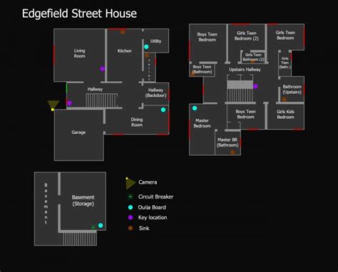 Phasmophobia Edgefield Street House Map - SteamAH