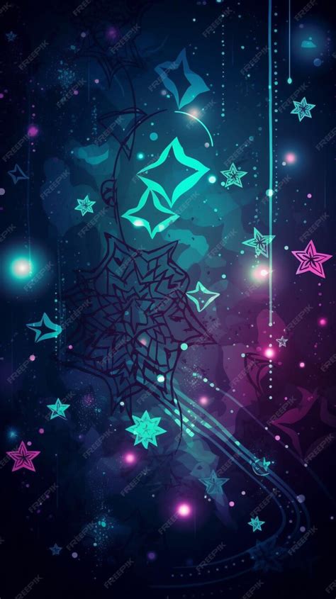 Premium AI Image | A colorful wallpaper with a star and the word star on it