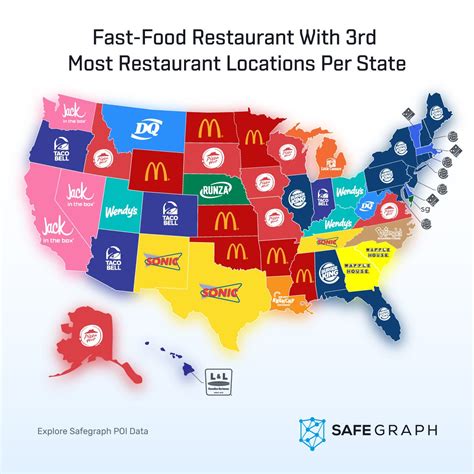 Fast Food Chains With The Most Locations Per State (#2 Most Popular ...