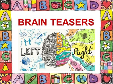 Brain Teasers for Kids and All Ages | English Teaching 101English ...