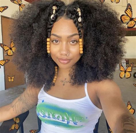 𝘱𝘪𝘯 - (𝘢𝘮𝘢𝘺𝘢.𝘭𝘰𝘷𝘦) | Hairdos for curly hair, Natural hair styles for black women, Cute curly ...