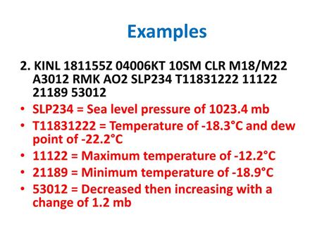 PPT - Lab 2: METAR Decoding and Station Observations PowerPoint ...