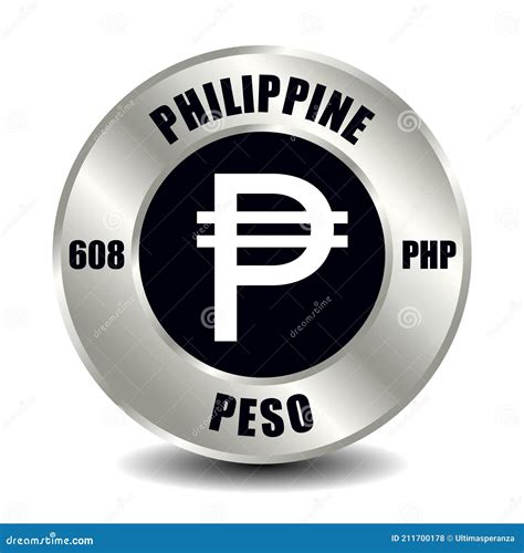 Philippine peso PHP stock vector. Illustration of international - 211700178