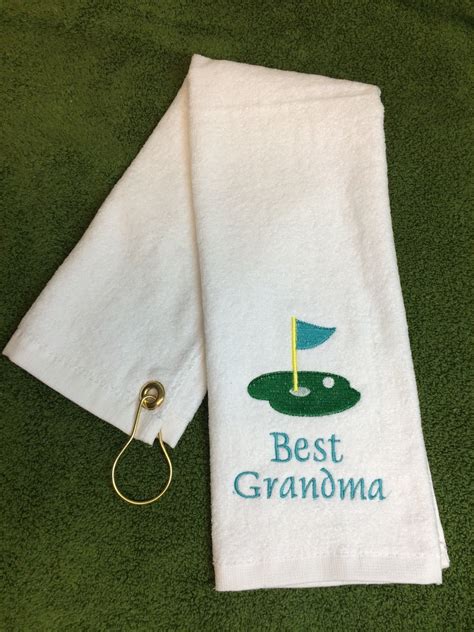 Golf towel with custom embroidery | Etsy