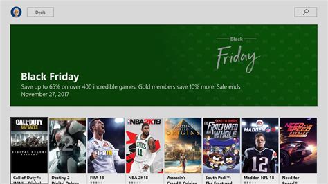 Black Friday Digital Gaming Deals Now Available for XBL Gold Members ...