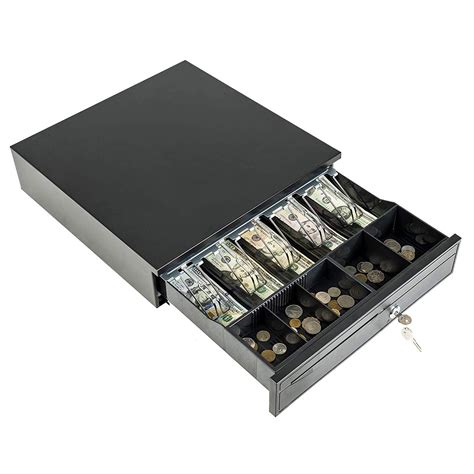 Cash Register Drawer -SUNCOO 16 Inch Money Box 5 Bill 5 Coin Money Tray Lock/POS Machine RJ11 ...