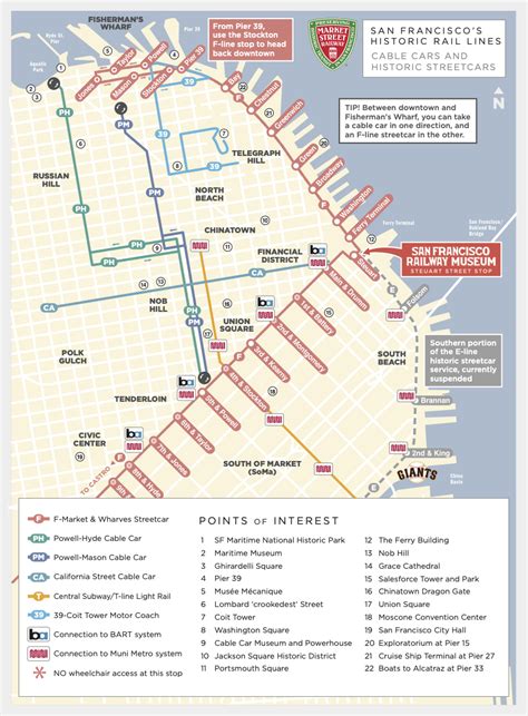 Cable Car Routes San Francisco Map - Wilie Julianna