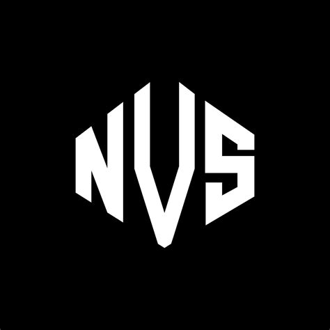 NVS letter logo design with polygon shape. NVS polygon and cube shape logo design. NVS hexagon ...