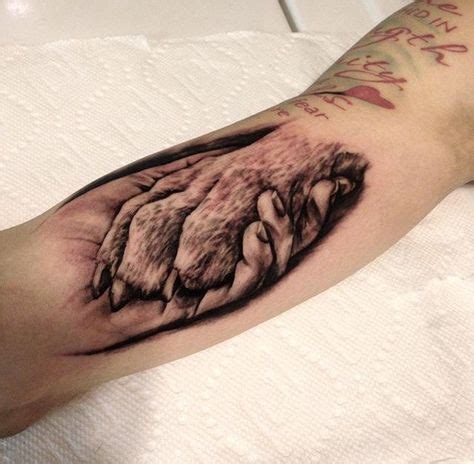 26 Hand and paw tattoo ideas | paw tattoo, dog tattoos, animal tattoos