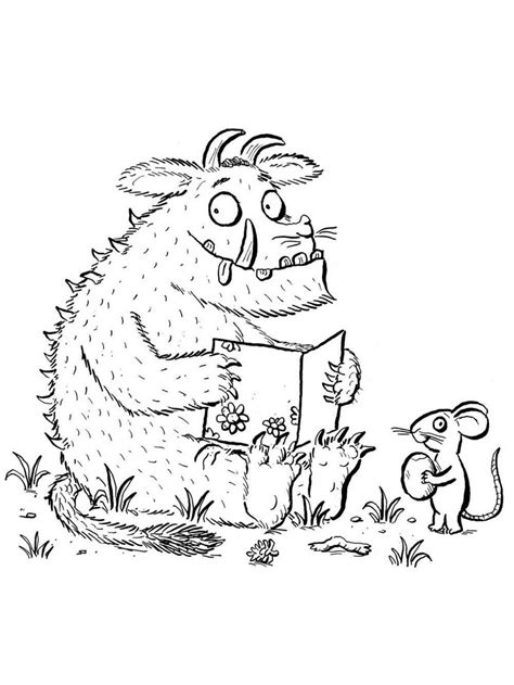 Collection 68 newest gruffalo coloring pages , 100% free printables - Shill Art