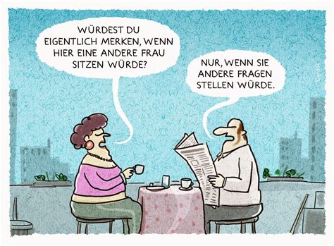 Cartoons von Grolik: Mann-Frau-Kommunikation...