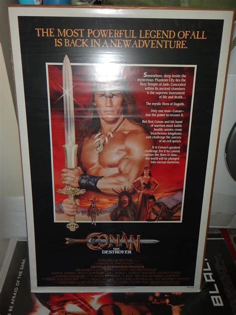 CONAN THE DESTROYER Original Movie Poster 27x41 ARNOLD SCHWARZENEGGER ...