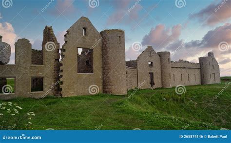 The New Slains Castle in Scotland Stock Photo - Image of kingdom ...