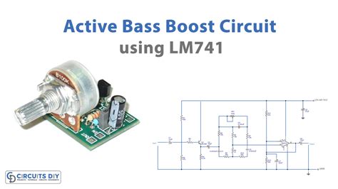 Active Bass Boost Circuit using LM741