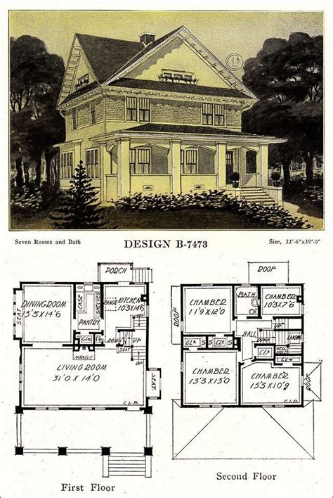 American Foursquare Floor Plans Modern - floorplans.click