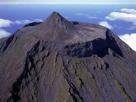 Mount Pico "#MontanhaDoPico," Portugal's 2,351 m high asl #stratovolcano constructed over the ...