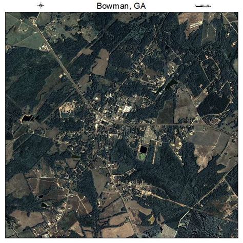 Aerial Photography Map of Bowman, GA Georgia