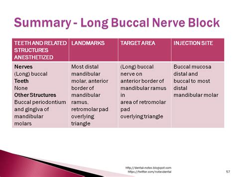 Dental Notes: Long Buccal Nerve Block NOTES