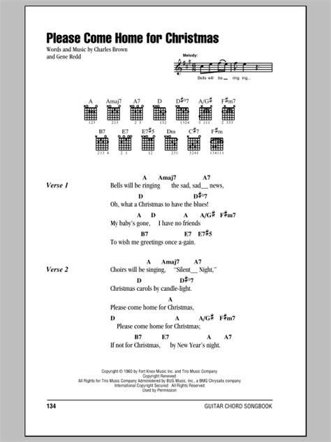 Please Come Home For Christmas by Eagles - Guitar Chords/Lyrics - Guitar Instructor