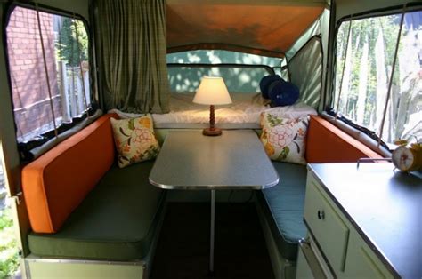 Popup Camper Hacks Ideas 04 | Camper interior, Popup camper, Tent trailer remodel