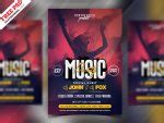 Music Party Invitation Flyer PSD Template | PSDFreebies.com