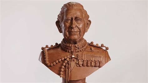 Life-sized chocolate King Charles III sculpture unveiled to celebrate coronation