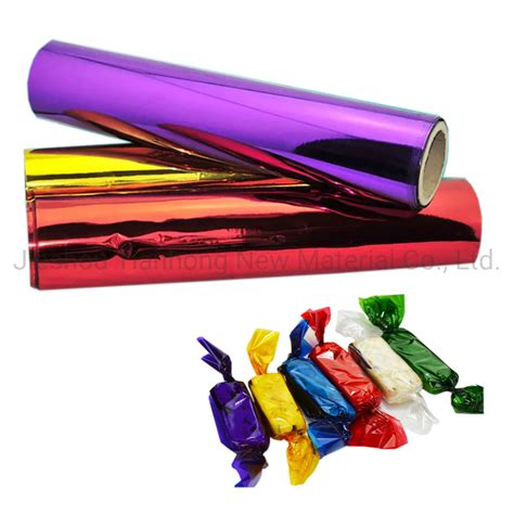 Twisted Plastic PVC Film Lamination Wrapper Aluminum Foil Roll Film for ...