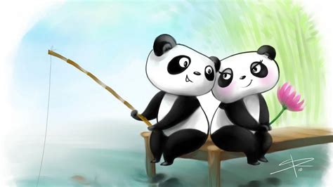 Cute Panda Cartoon Wallpapers - Wallpaper Cave