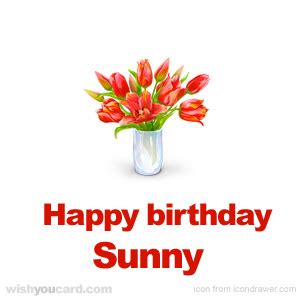 Happy Birthday Sunny Free e-Cards