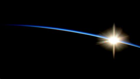 Image of the Sunrise from the International Space Station