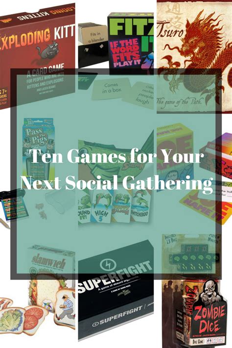 10 Board Games for Your Next Social Gathering - Board Games